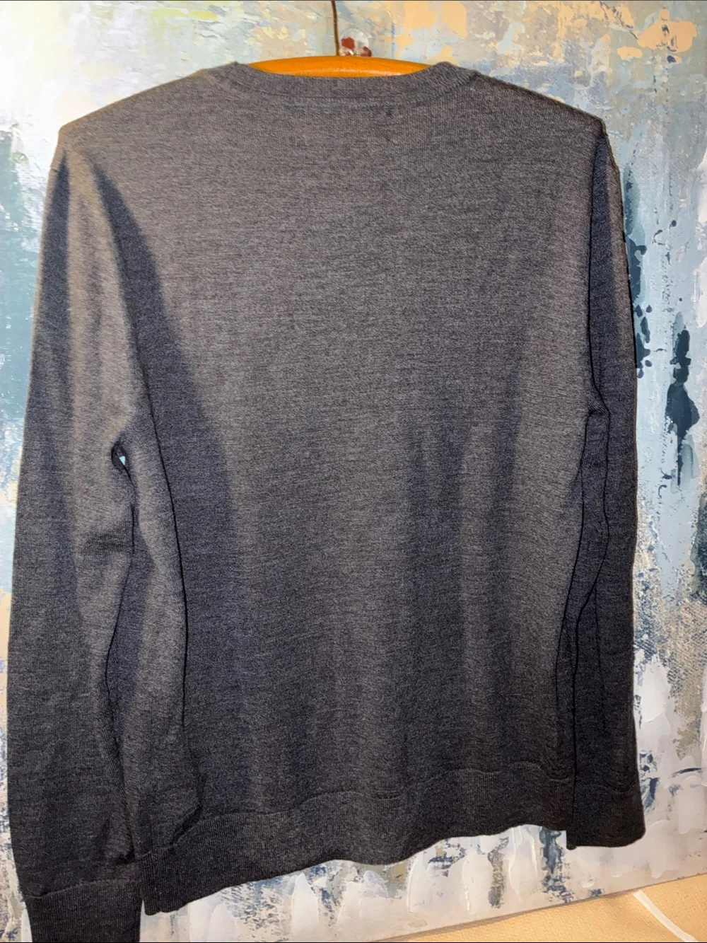 NWT Banana Republic Men's Sweater -Size M  Gray Italian Merino Wool by Bafuffo